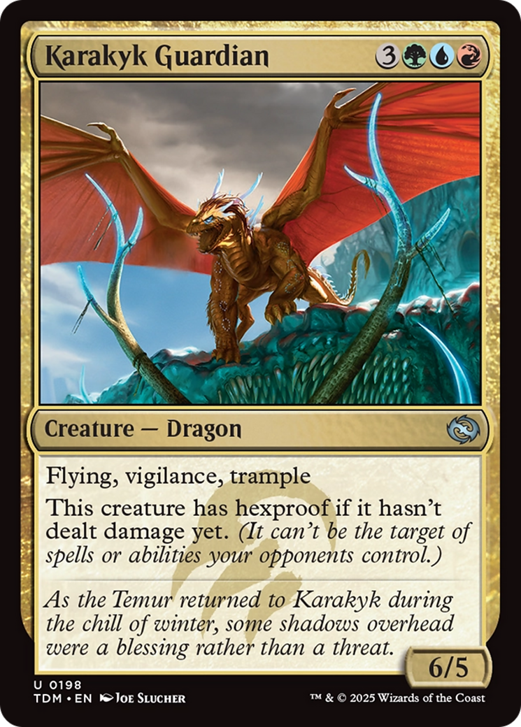 Image of Karakyk Guardian (TDM-198) - Tarkir: Dragonstorm Foil