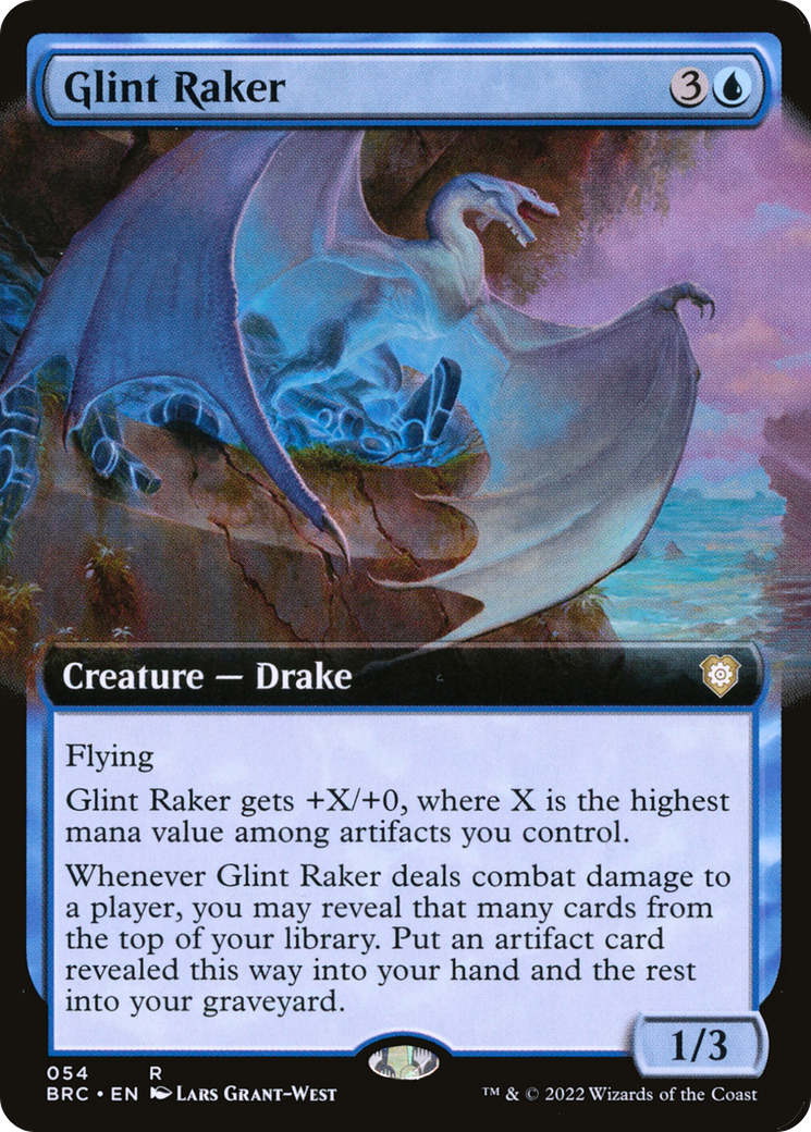 Image of Glint Raker (Extended Art) (BRC-054) - The Brothers' War Commander: (Extended Art)