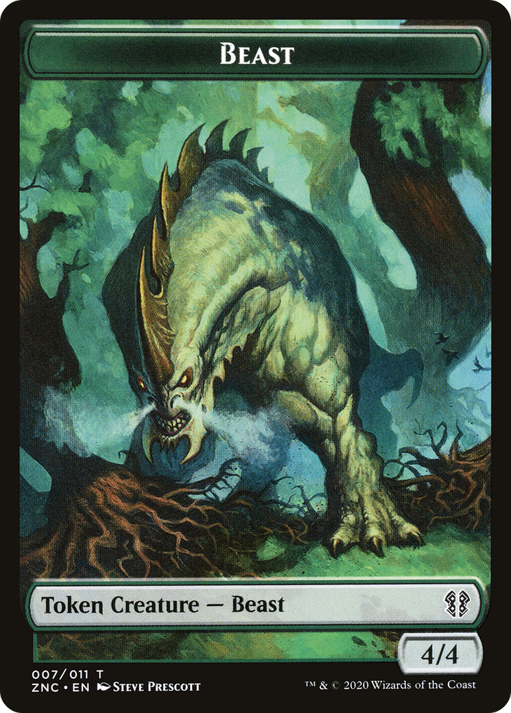 Image of Beast (TZNC-007) - Zendikar Rising Commander Tokens