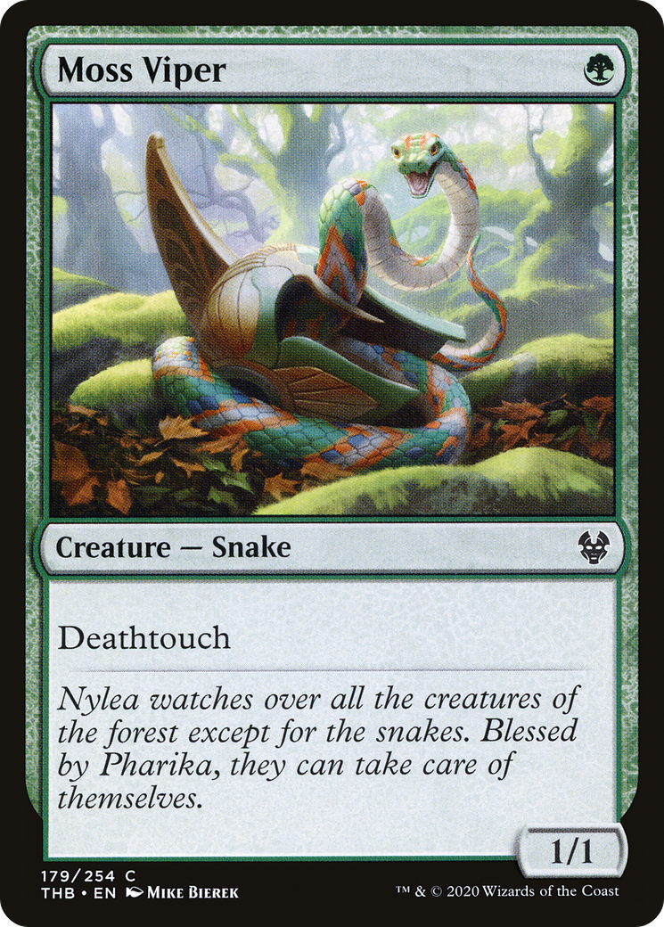 Image of Moss Viper (THB-179) - Theros Beyond Death Foil