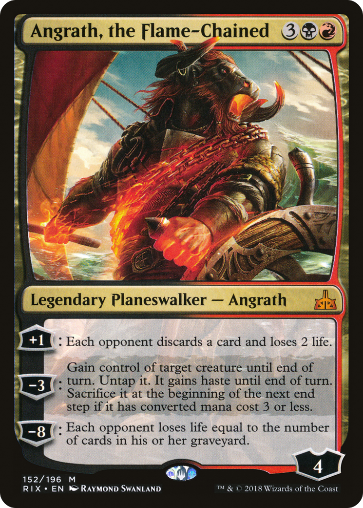 Image of Angrath, the Flame-Chained (RIX-152) - Rivals of Ixalan Foil