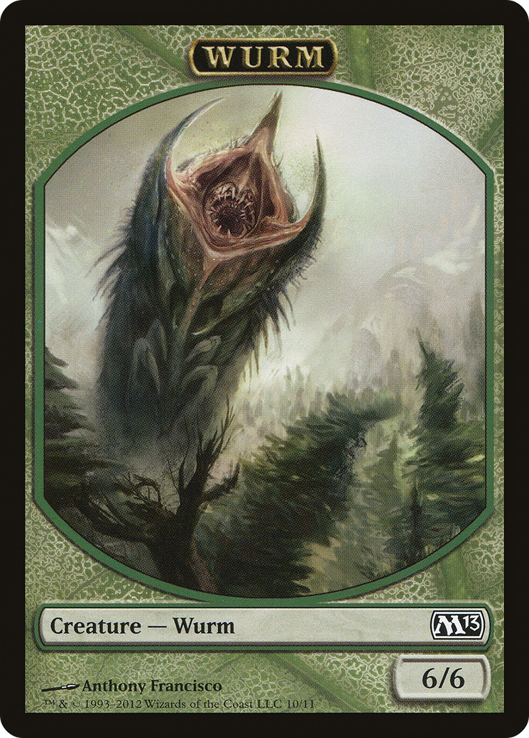 Image of Wurm Token (M13-010) - Magic 2013 Tokens