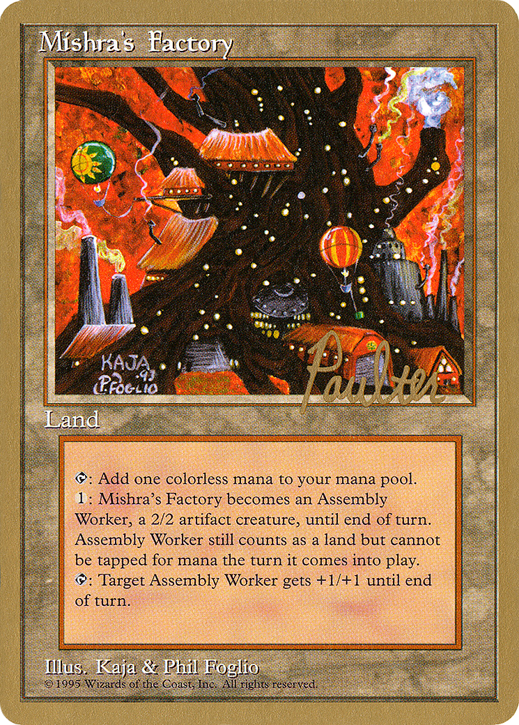 Image of Mishra's Factory - 1996 Preston Poulter (4ED) (WCD-) - Pro Tour Collector Set