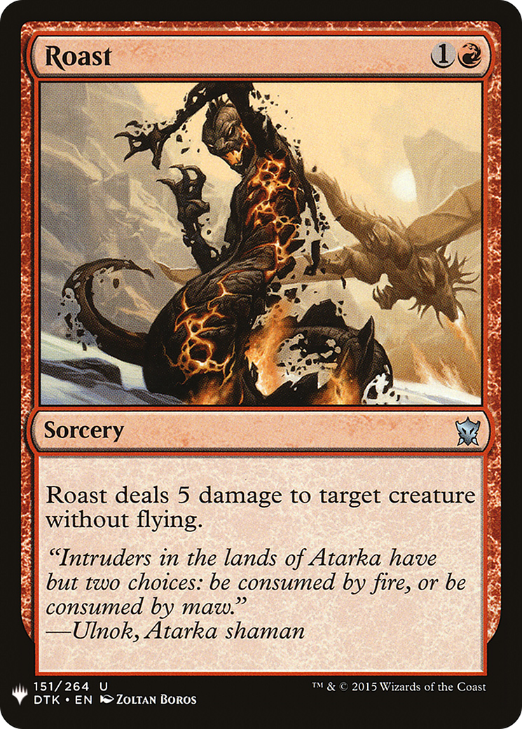 Image of Roast (LIST-DTK-151) - The List