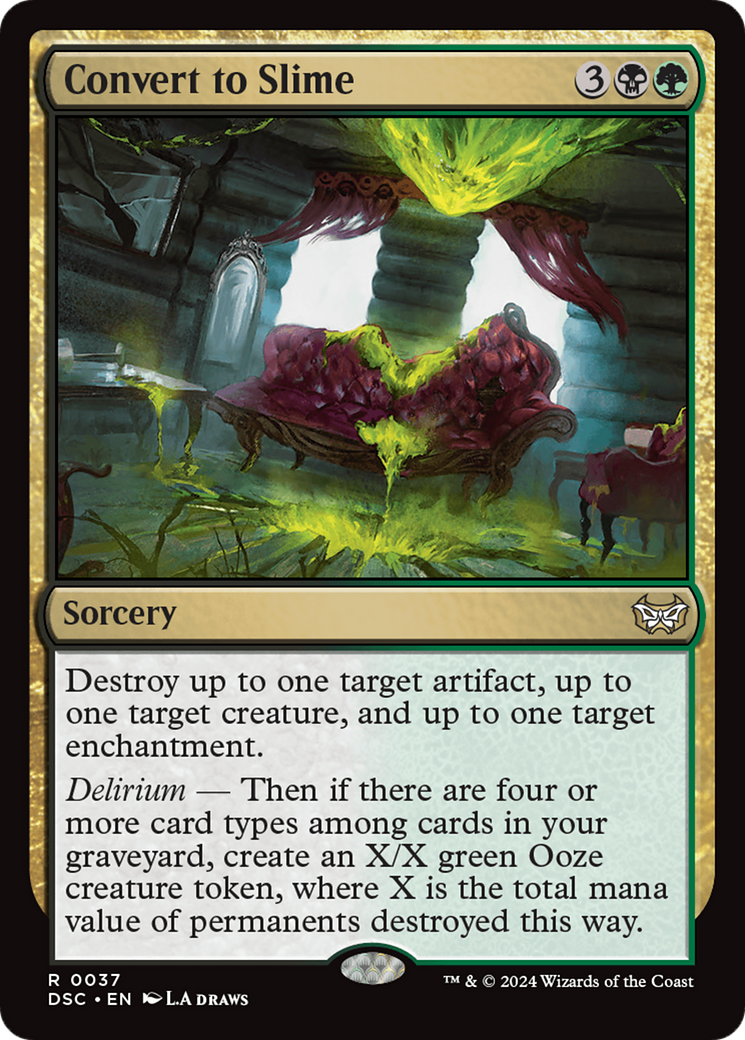 Image of Convert to Slime (DSC-037) - Duskmourn: House of Horror Commander