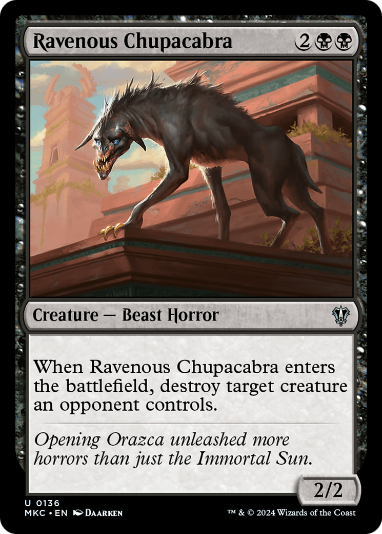 Image of Ravenous Chupacabra (MKC-136) - Murders at Karlov Manor Commander