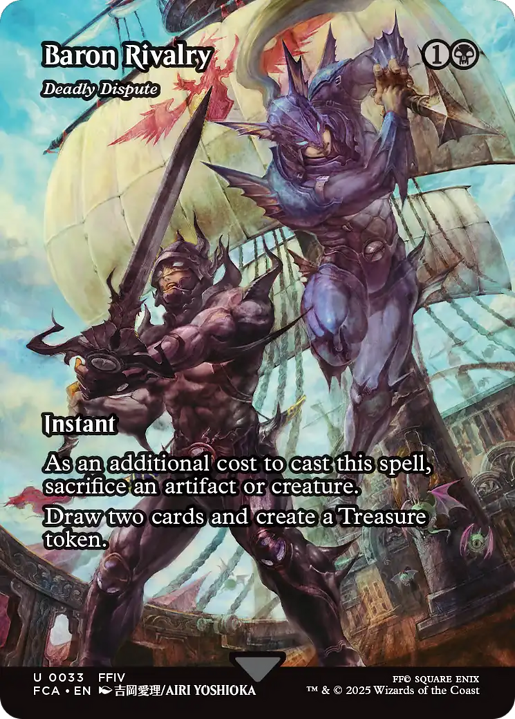 Image of Baron Rivalry - Deadly Dispute (Showcase) (FCA-033) - FINAL FANTASY: Through the Ages / Baron Rivalry (Borderless) Foil