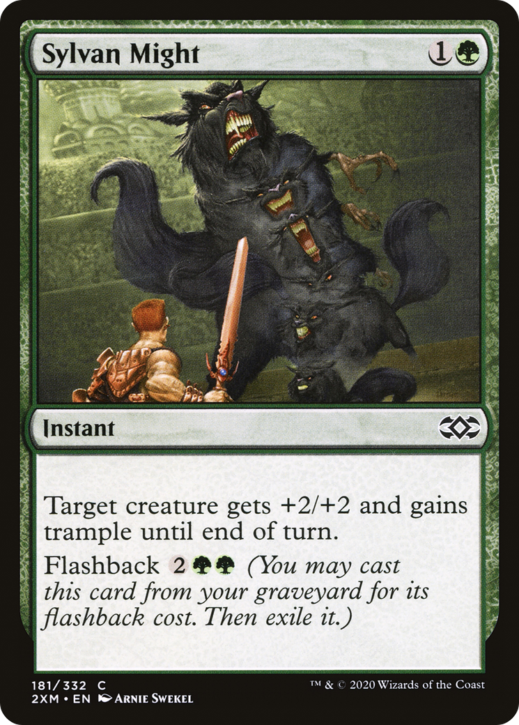 Image of Sylvan Might (2XM-181) - Double Masters Foil