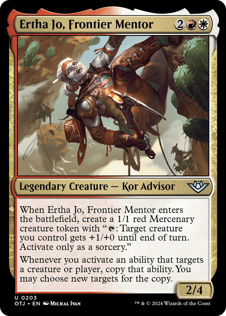 Image of Ertha Jo, Frontier Mentor (OTJ-203) - Outlaws of Thunder Junction