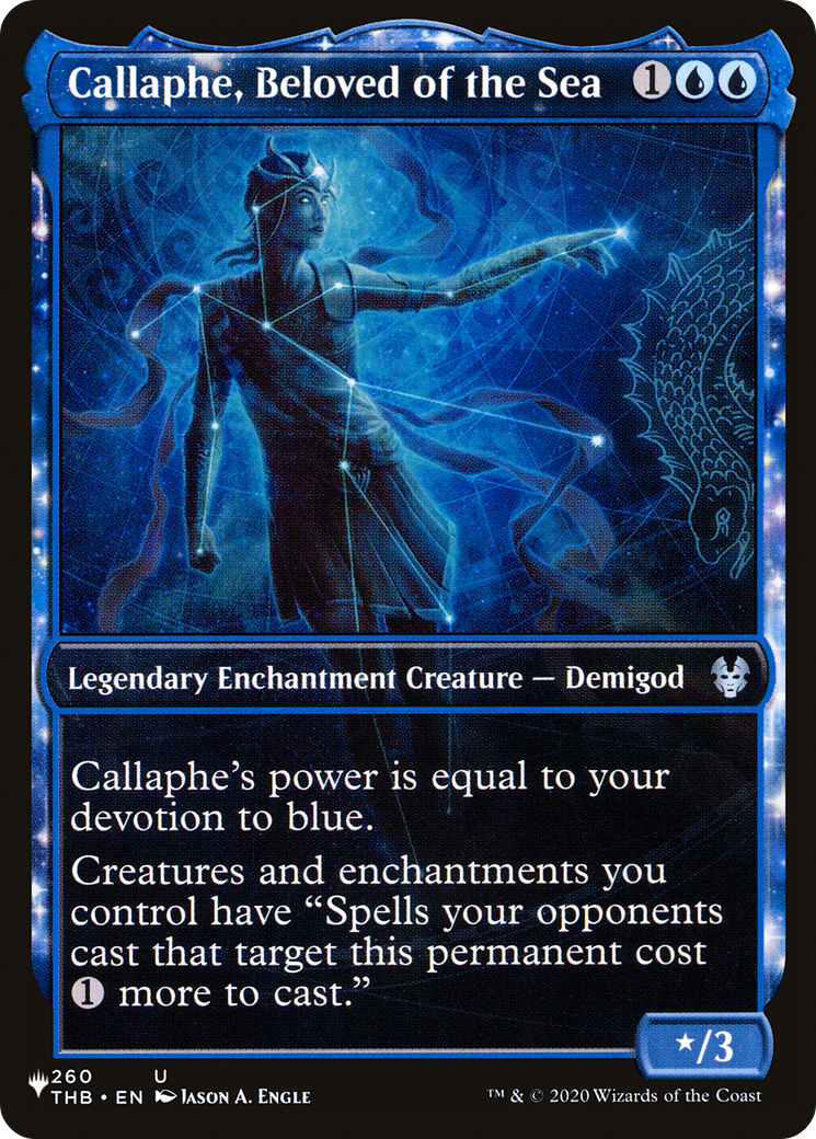 Image of Callaphe, Beloved of the Sea (Showcase) (LIST-THB-260) - The List: (enchantment, Showcase)