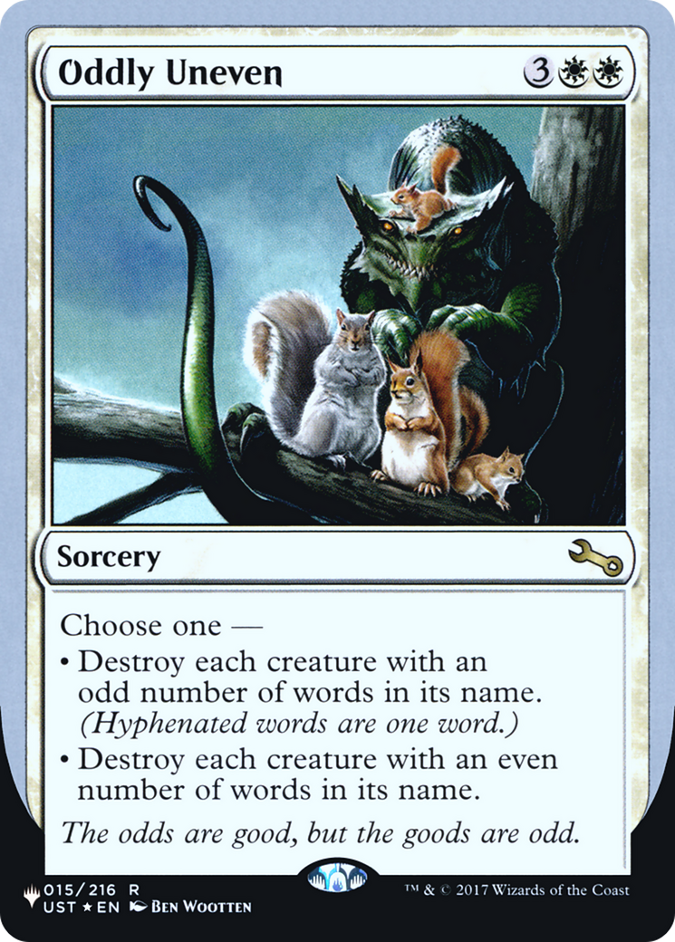 Image of Oddly Uneven (LIST-015/216) - The List (Unfinity Foil Edition) Foil