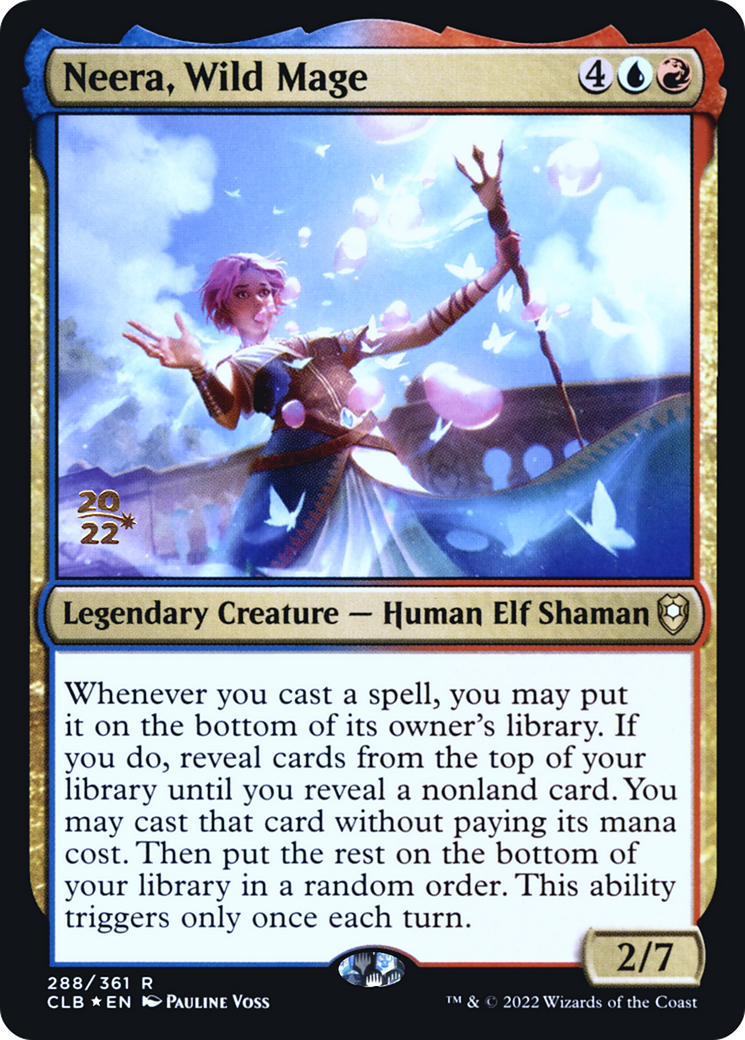 Image of Neera, Wild Mage (PRE-288) - Battle for Baldur's Gate Promos Foil