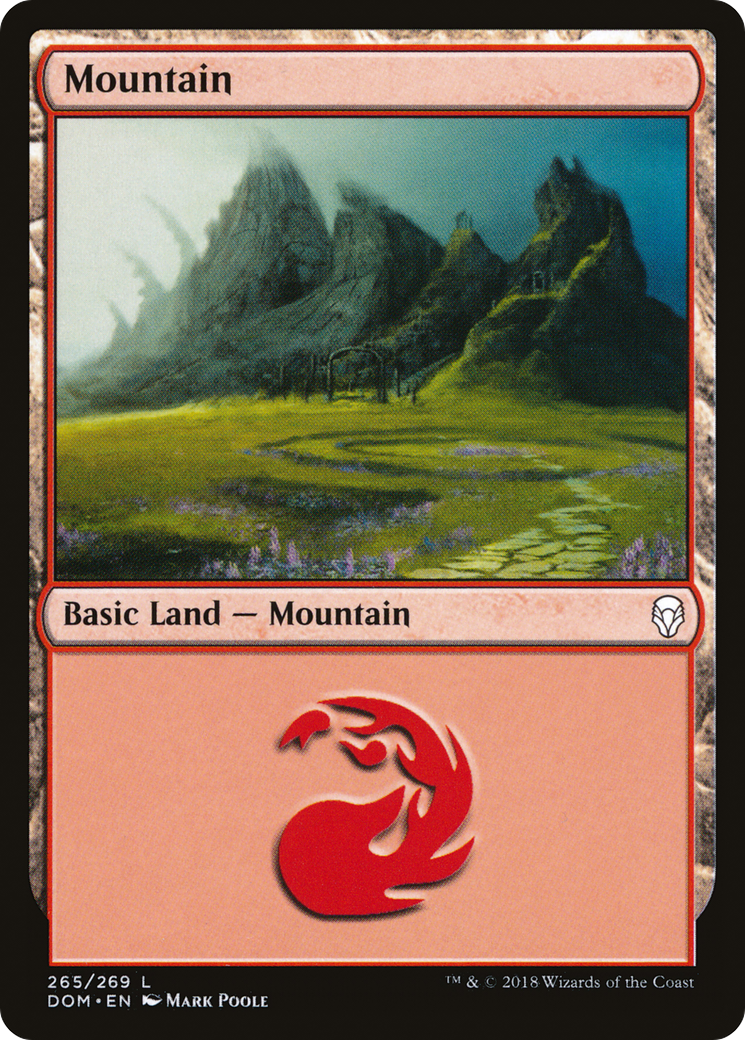 Image of Mountain (265) (DOM-265) - Dominaria Foil