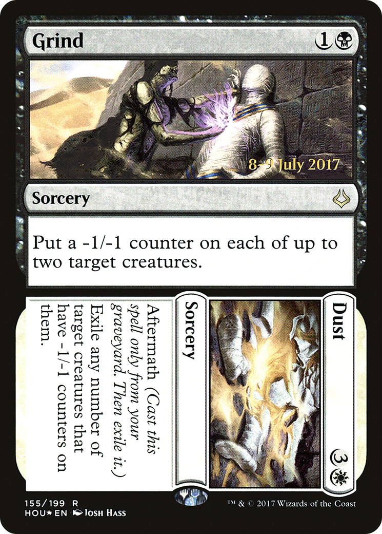 Image of Grind // Dust (PRE-155) - Hour of Devastation Promos Foil