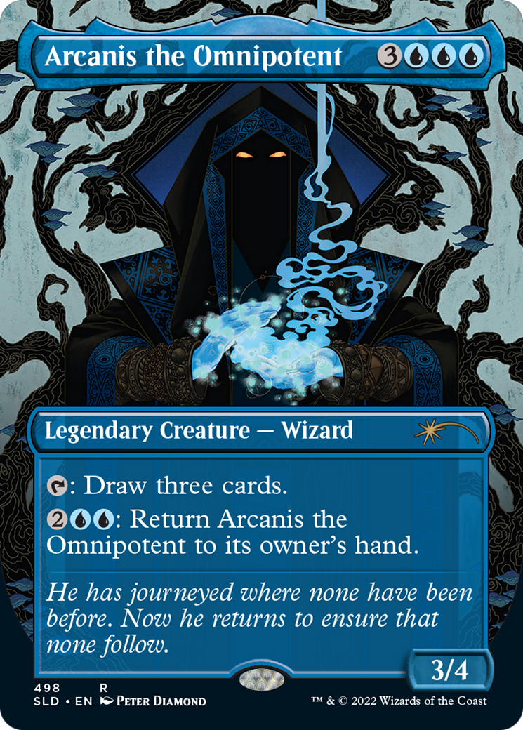 Image of Arcanis the Omnipotent (SLD-498) - Secret Lair Drop (Borderless) Foil
