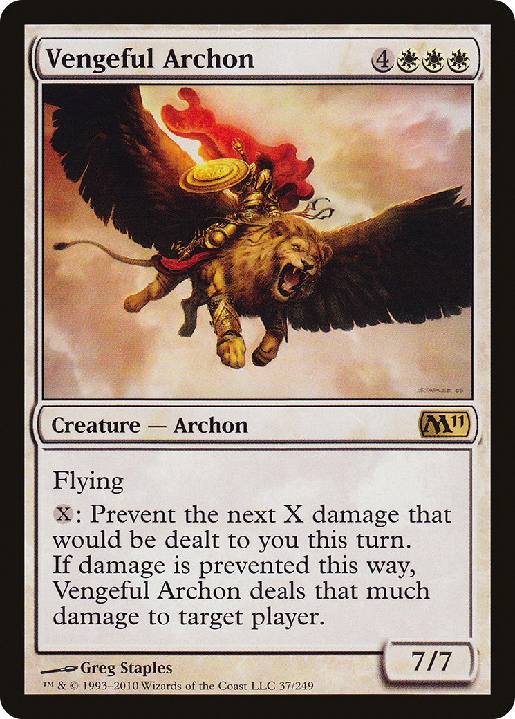 Image of Vengeful Archon (M11-037) - Magic 2011 Foil