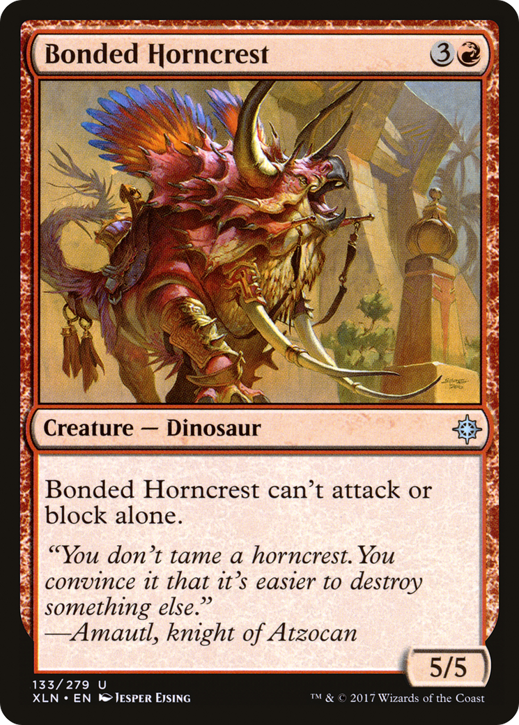 Image of Bonded Horncrest (XLN-133) - Ixalan Foil
