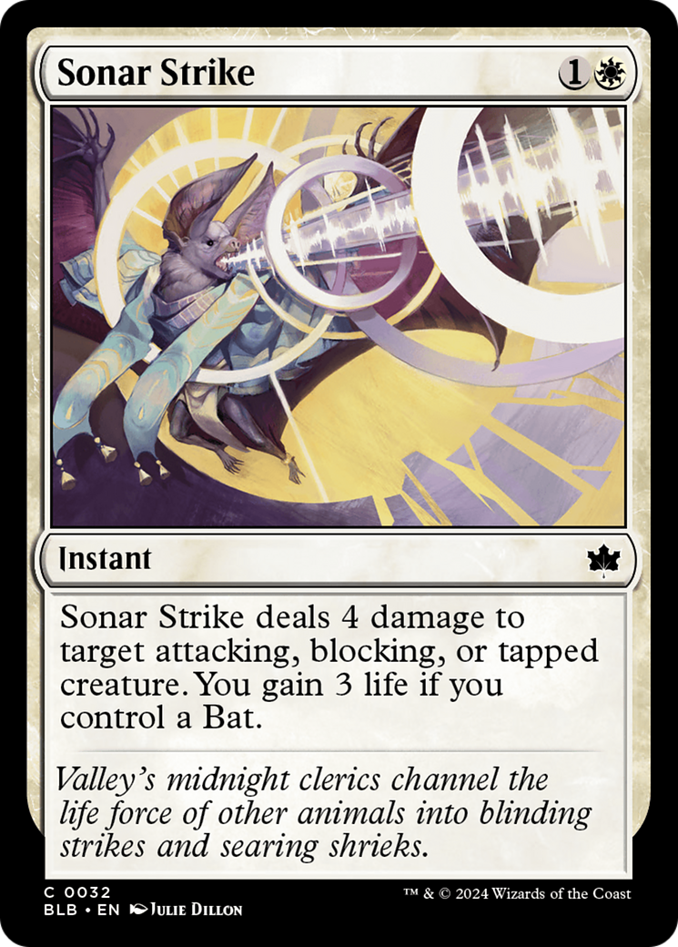 Image of Sonar Strike (BLB-032) - Bloomburrow Foil