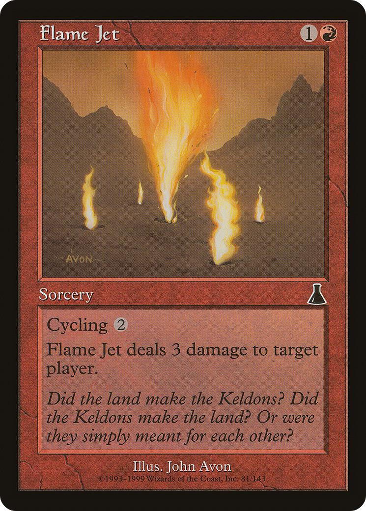 Image of Flame Jet (UDS-081) - Urza's Destiny Foil