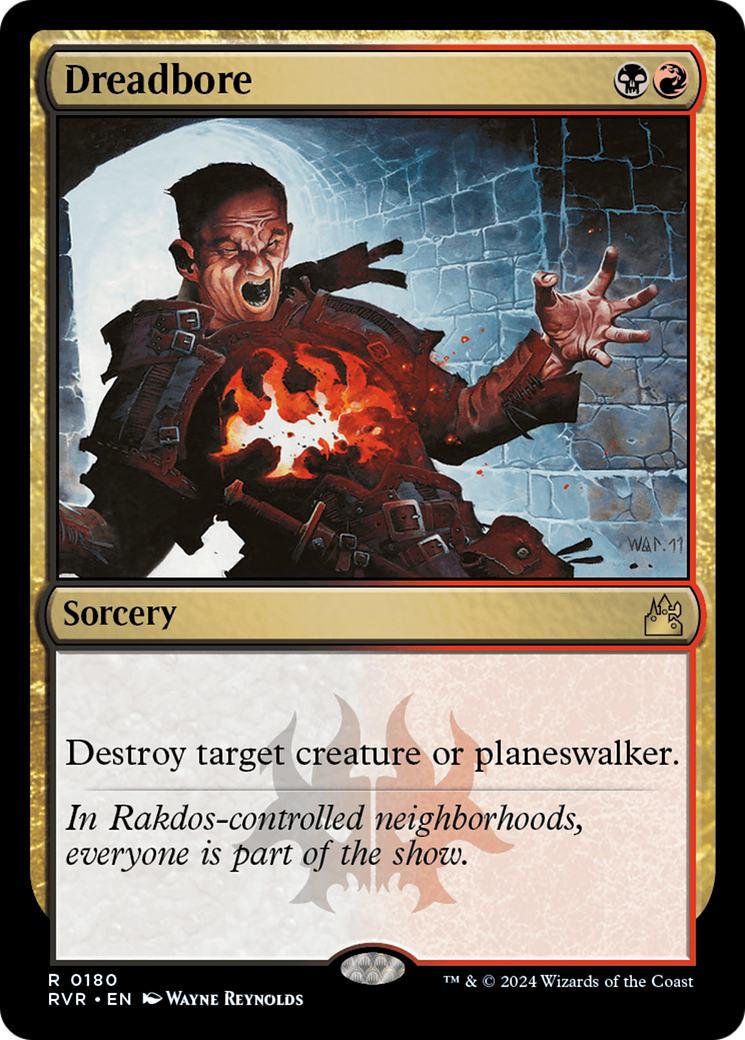 Image of Dreadbore (RVR-180) - Ravnica Remastered Foil
