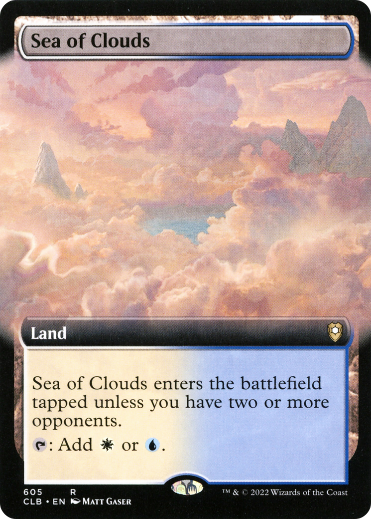 Image of Sea of Clouds (Extended Art) (CLB-605) - Commander Legends: Battle for Baldur's Gate: (Extended Art) Foil