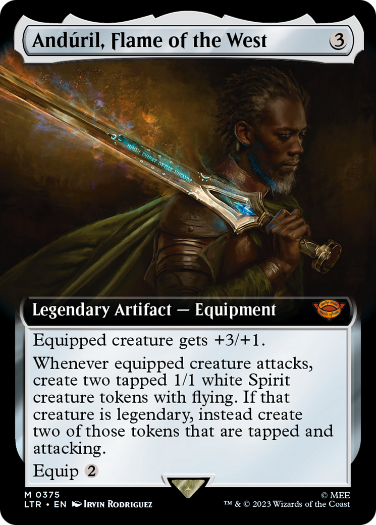 Image of Anduril, Flame of the West (Extended Art) (LTR-375) - The Lord of the Rings: Tales of Middle-earth: (Extended Art) Foil