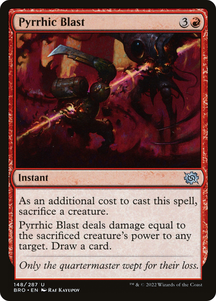 Image of Pyrrhic Blast (BRO-148) - The Brothers' War Foil