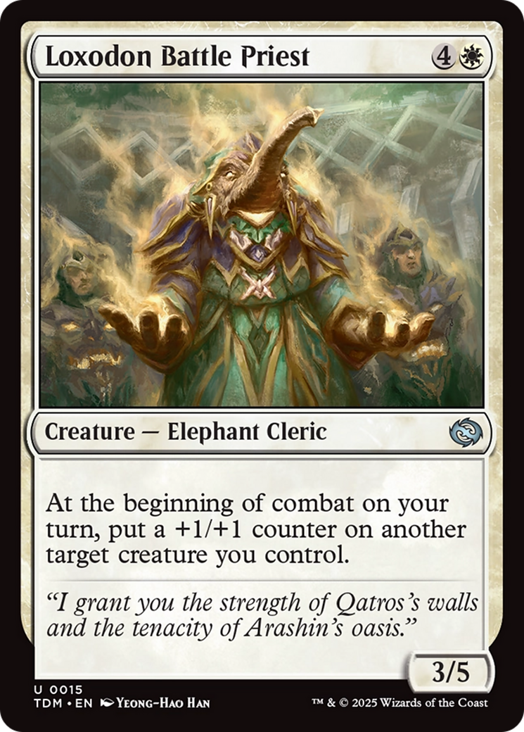 Image of Loxodon Battle Priest (TDM-015) - Tarkir: Dragonstorm