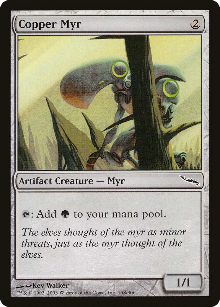 Image of Copper Myr (MRD-158) - Mirrodin Foil