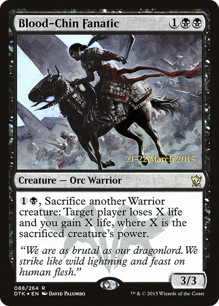 Image of Blood-Chin Fanatic (PRE-088) - Dragons of Tarkir Promos Foil