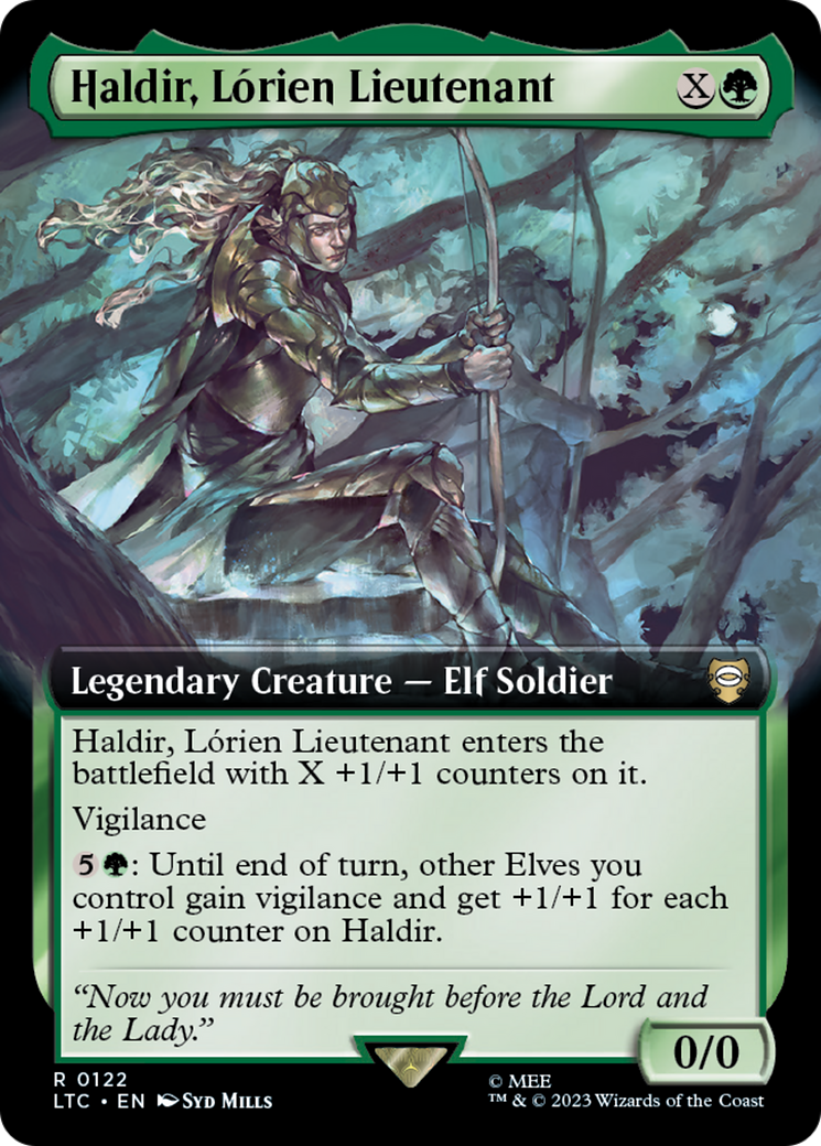 Image of Haldir, Lorien Lieutenant (Extended Art) (LTC-122) - Tales of Middle-earth Commander: (Extended Art)