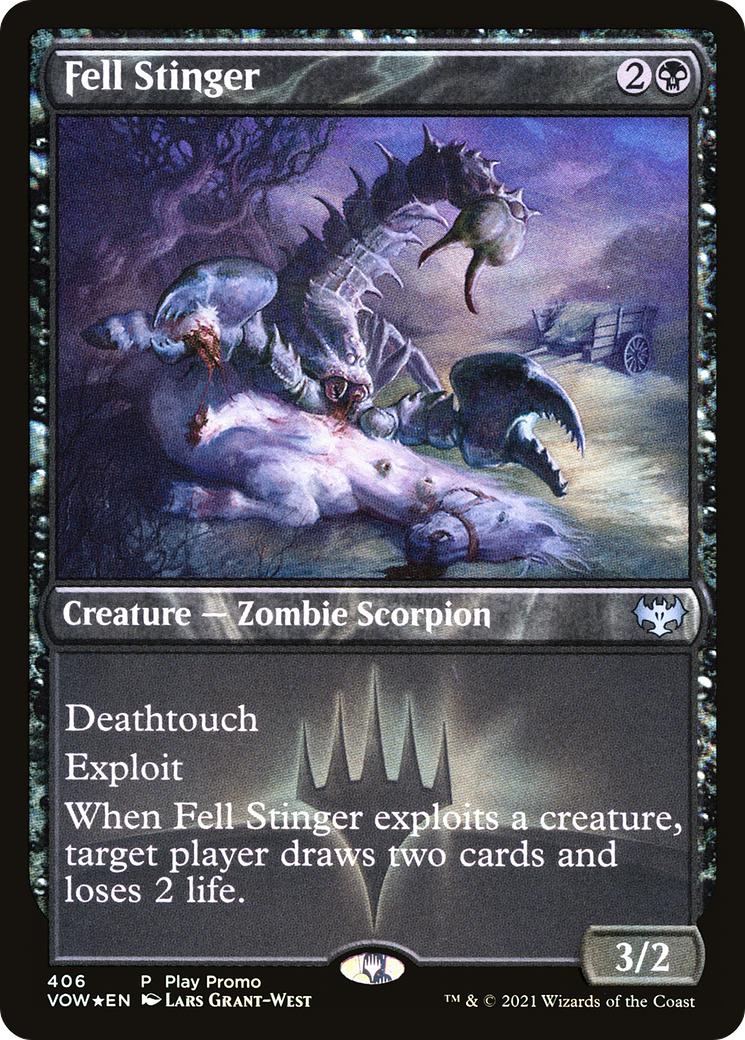 Image of Fell Stinger (PLAY-406) - Innistrad: Crimson Vow Foil