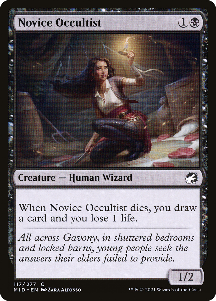 Image of Novice Occultist (MID-117) - Innistrad: Midnight Hunt