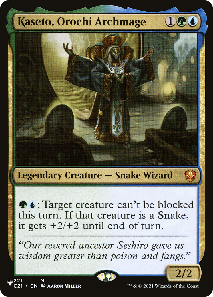 Image of Kaseto, Orochi Archmage (LIST-C21-221) - The List