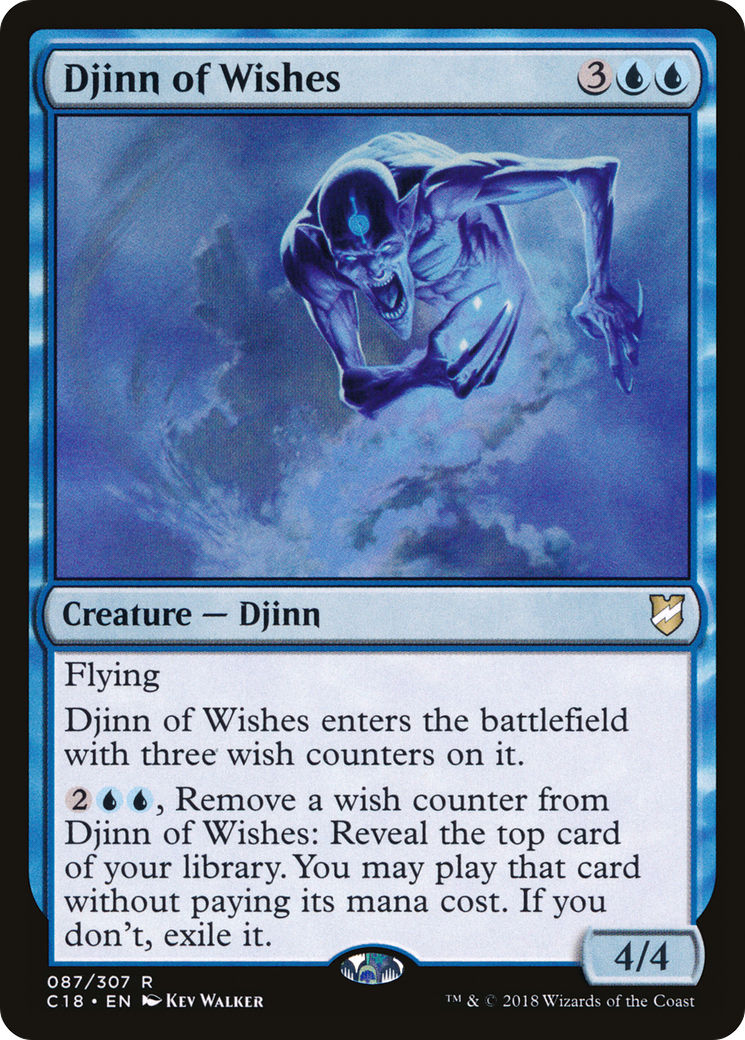Image of Djinn of Wishes (C18-087) - Commander 2018