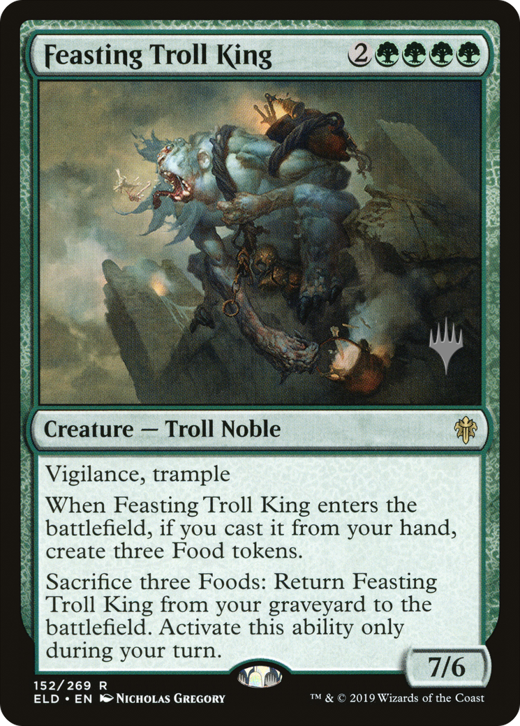 Image of Feasting Troll King (PPELD-152P) - Throne of Eldraine Promos