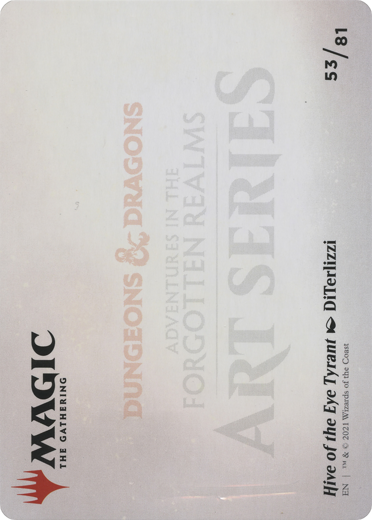 Image of Hive of the Eye Tyrant // Hive of the Eye Tyrant (AAFR-053) - Adventures in the Forgotten Realms Art Series (Borderless)
