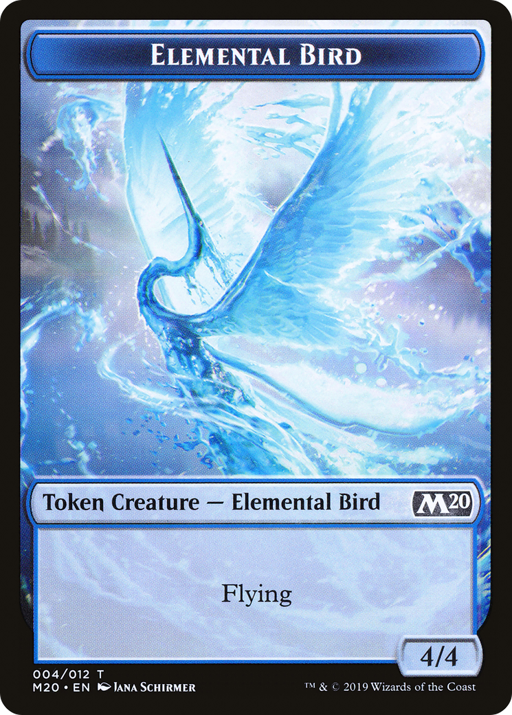 Image of Elemental Bird Token (M20-004) - Core Set 2020 Tokens