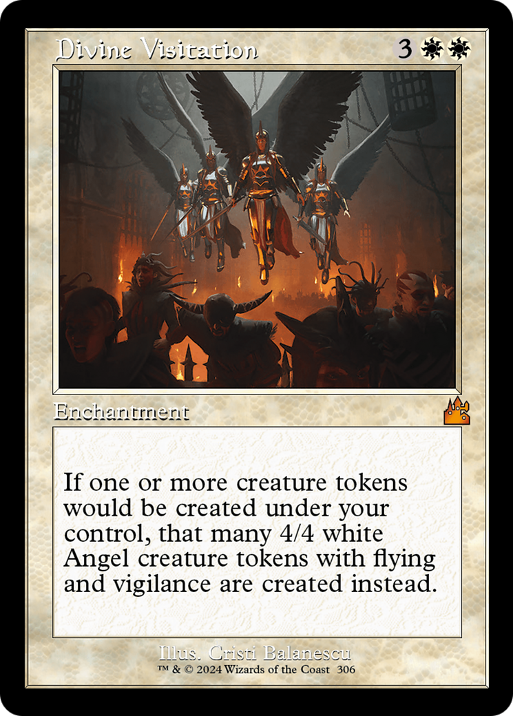 Image of Divine Visitation (Retro Frame) (RVR-306) - Ravnica Remastered Foil