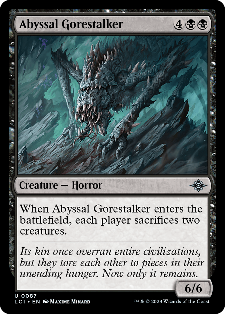 Image of Abyssal Gorestalker (LCI-087) - The Lost Caverns of Ixalan