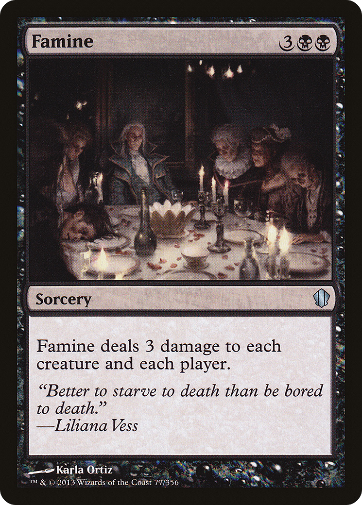 Image of Famine (C13-077) - Commander 2013