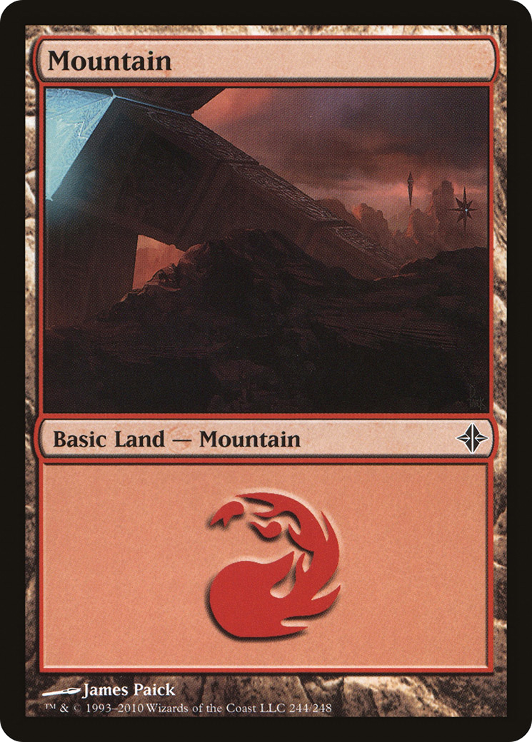 Image of Mountain (244) (ROE-244) - Rise of the Eldrazi Foil