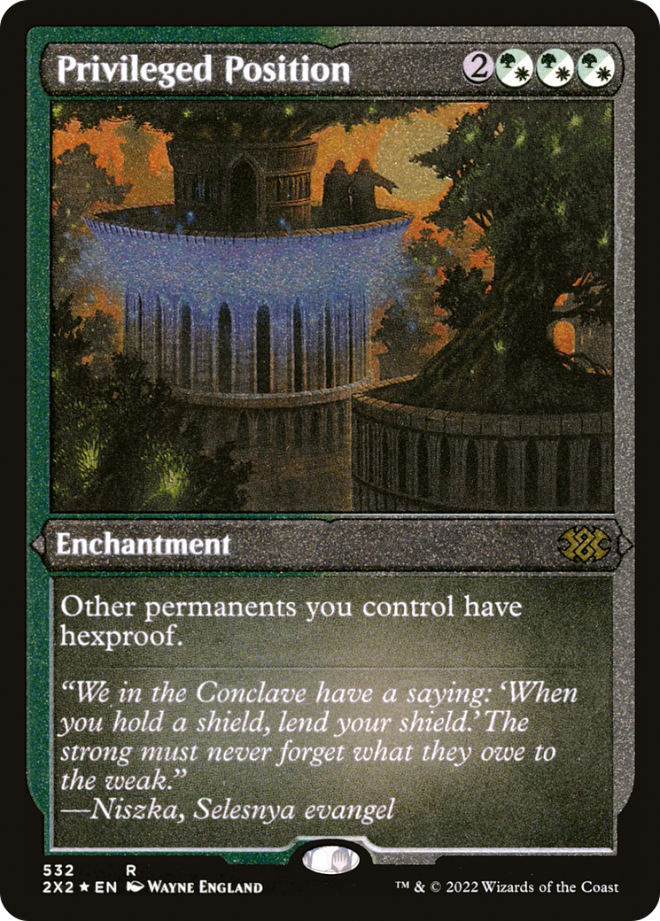 Image of Privileged Position (2X2-532) - Double Masters 2022 Foil