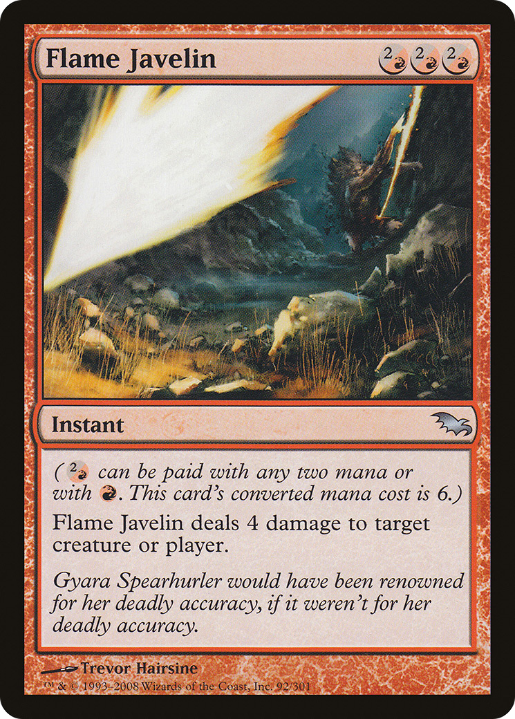 Image of Flame Javelin (SHM-092) - Shadowmoor Foil