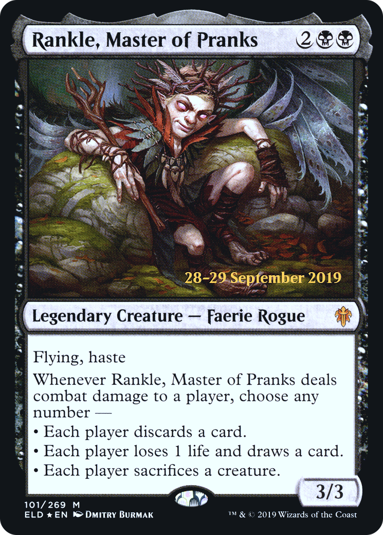 Image of Rankle, Master of Pranks (PRE-101) - Throne of Eldraine Promos Foil