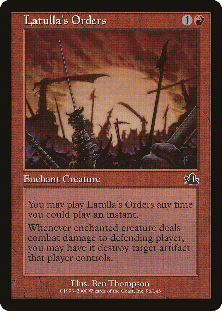 Image of Latulla's Orders (PCY-096) - Prophecy Foil