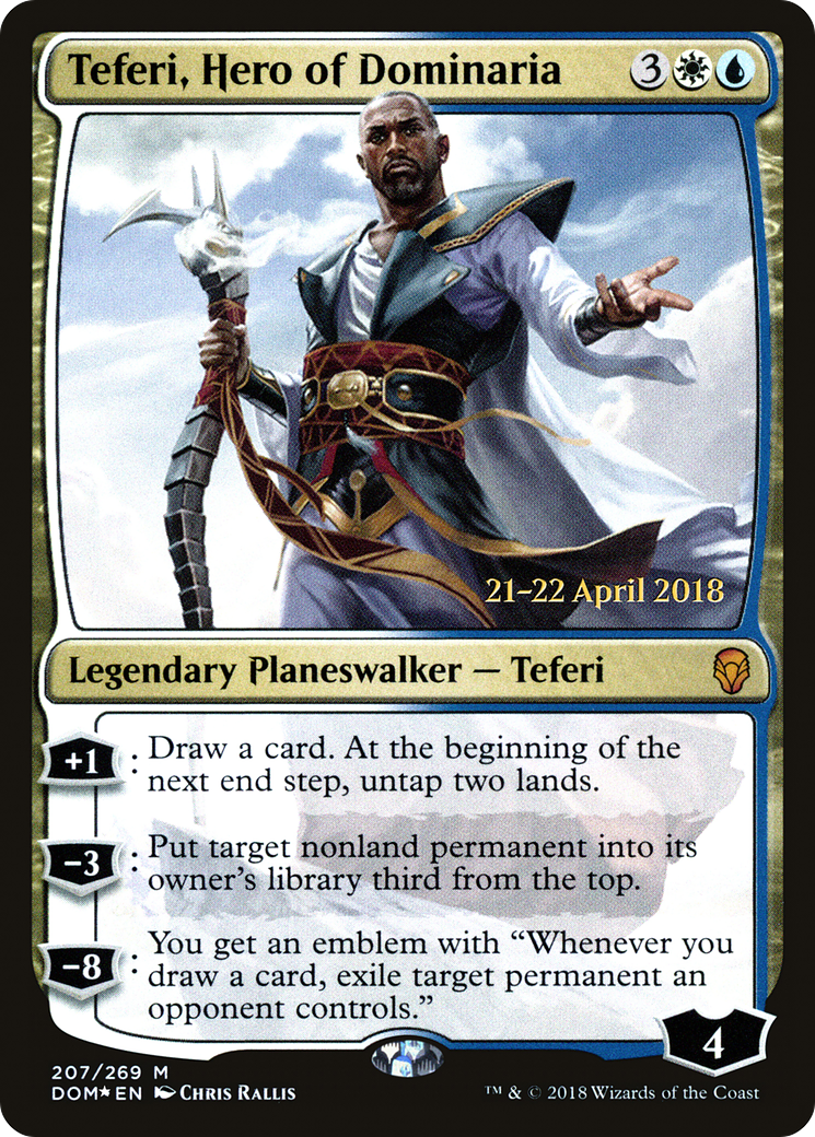 Image of Teferi, Hero of Dominaria (PRE-207) - Dominaria Promos Foil