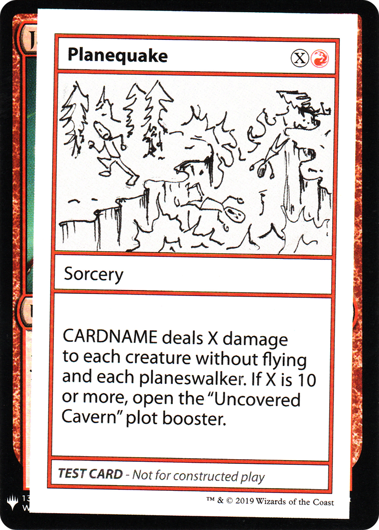 Image of Planequake (CMB1-059) - Mystery Booster Playtest Cards 2019