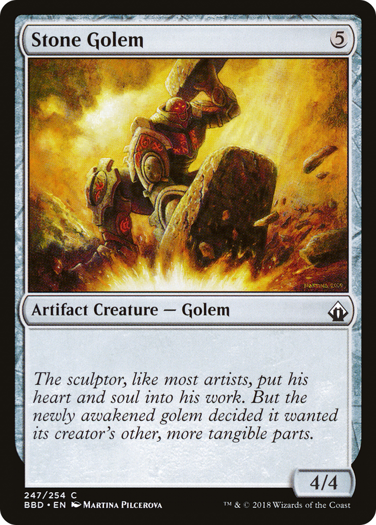 Image of Stone Golem (BBD-247) - Battlebond Foil