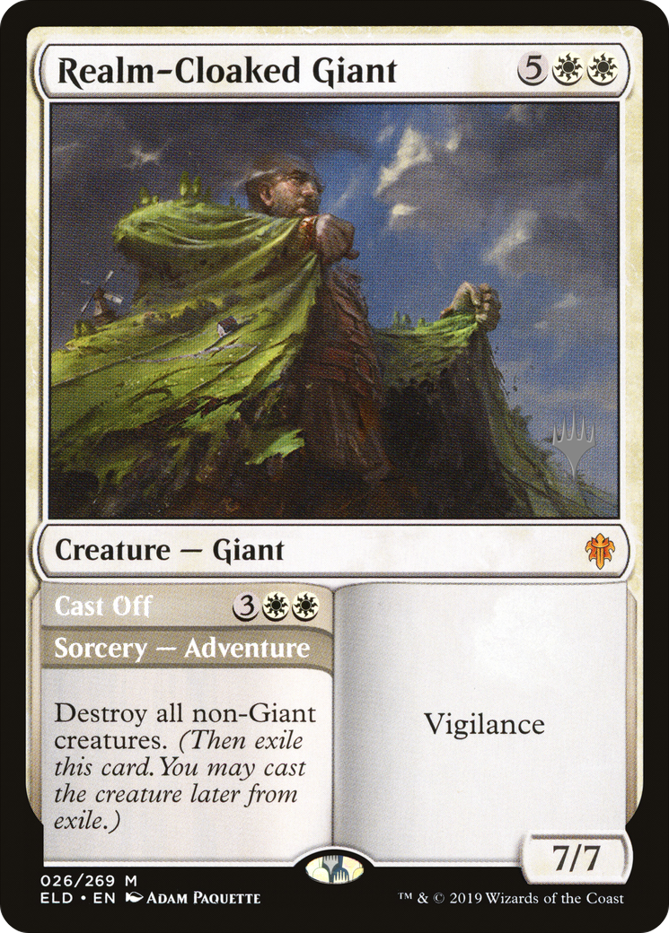 Image of Realm-Cloaked Giant (PPELD-026) - Throne of Eldraine Promos